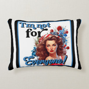 Cojín Decorativo Pinup retro-norteamericano, no para todos