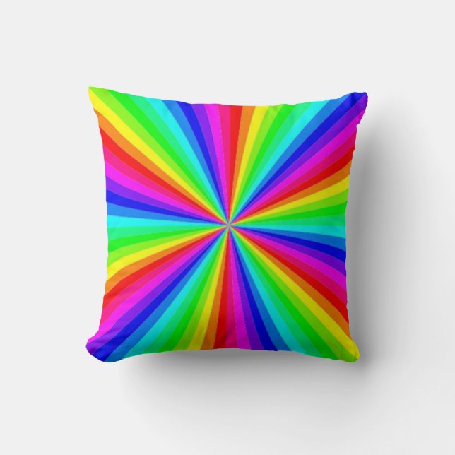 COJÍN DECORATIVO PINWHEEL RAINBOW (Anverso)