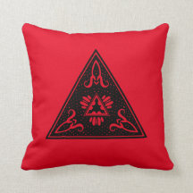 ¡Pirámide tribal roja y negra!