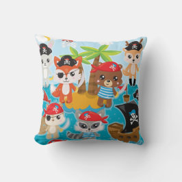 Cojín Decorativo Pirata de equipo animal