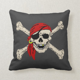 Cojín Decorativo Pirate Skull Bones Jolly Roger