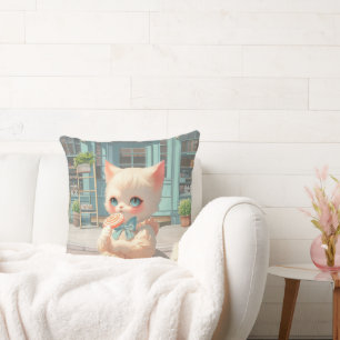 Cojín Decorativo Piruleta Mágica: Tienda de Dulces del Gato Bebé Ba