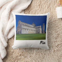 Cojín Decorativo Pisa Leaning Tower Night Panorama Italy Gift