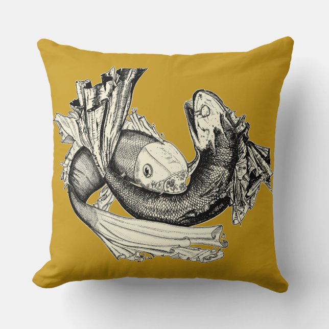 Cojín Decorativo Pisces Goldenrod Pillow (Anverso)