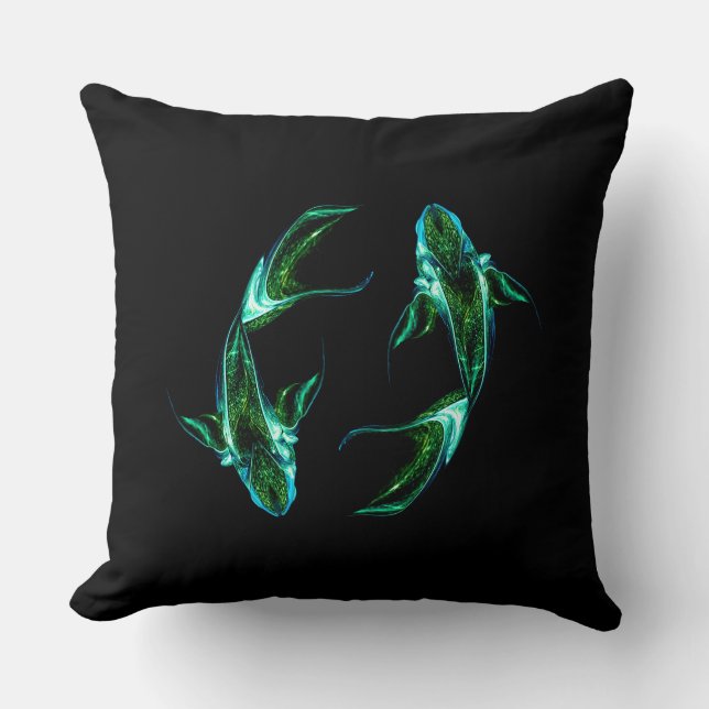 Cojín Decorativo Pisces – Minimalist Zodiac Decorative Pillow (Anverso)