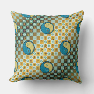 Cojín Decorativo Piscis & Caballo de Metal