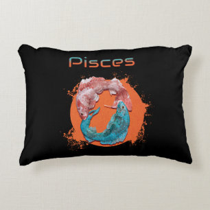 Cojín Decorativo Piscis Pescado Zodiac Horoscopio Agua Astrología R