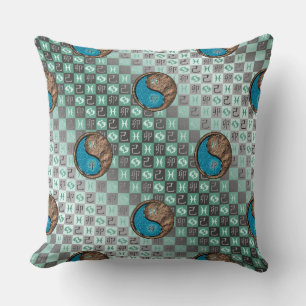 Cojín Decorativo Piscis y Conejo de Tierra