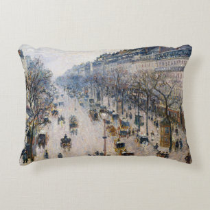 Cojín Decorativo Pissarro - Boulevard Montmartre, Mañana de Inviern