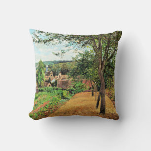 Cojín Decorativo Pissarro - huertos de Louveciennes, arte fino,