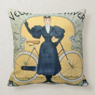 Cojín Decorativo "Pista de Carreras del ciclo del invierno", objeto