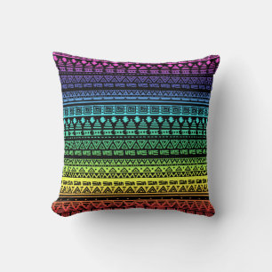 Cojín Decorativo Pista de decoración ornamental de arcoiris multico