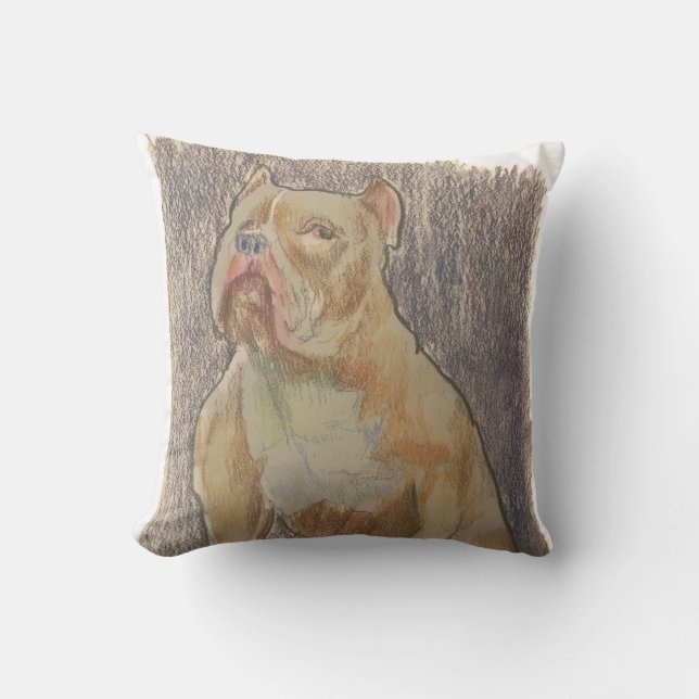 Cojín Decorativo Pit Bull Pillow (Anverso)