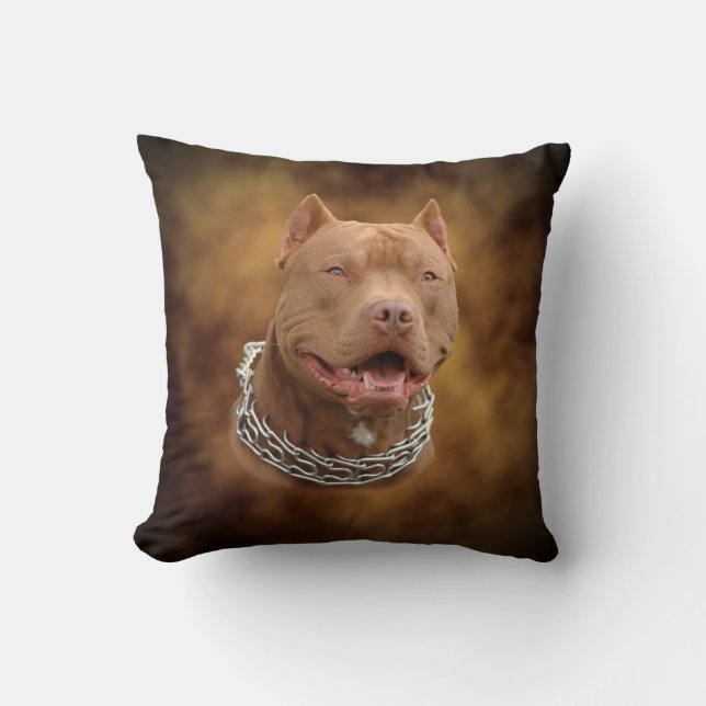 Cojín Decorativo Pitbull (Anverso)