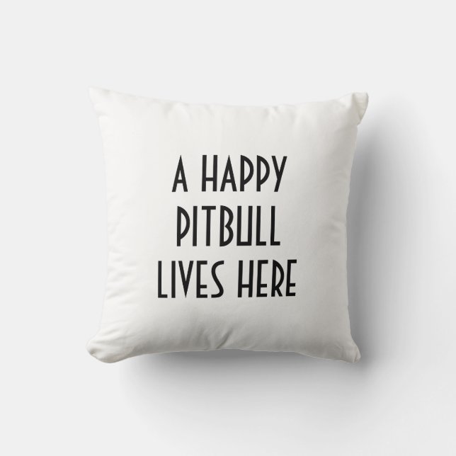 COJÍN DECORATIVO PITBULL PILLOW (Anverso)
