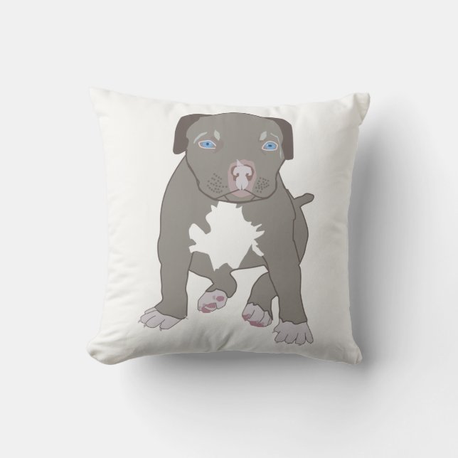 Cojín Decorativo Pitbull Puppy (Anverso)