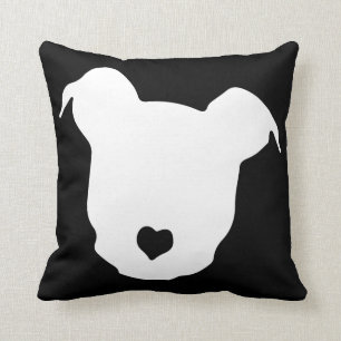 Cojín Decorativo Pitbulls del ♥ del corazón