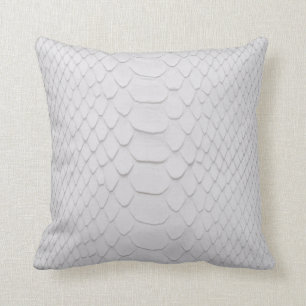 Cojín Decorativo Pitón blanco