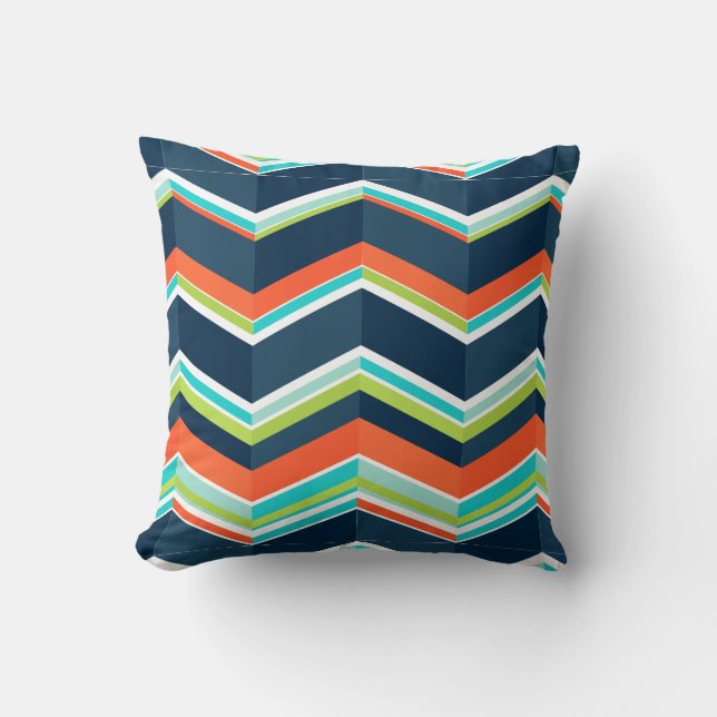 Cojín Decorativo PixDezines chevron/arenque (Anverso)