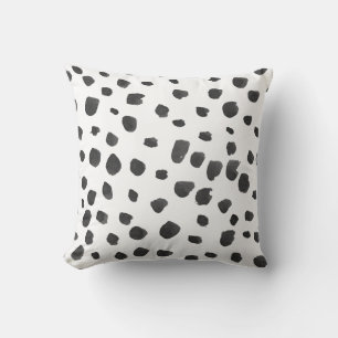 Cojín Decorativo PixDezines Manchas cepilladas / negro / dorado fal