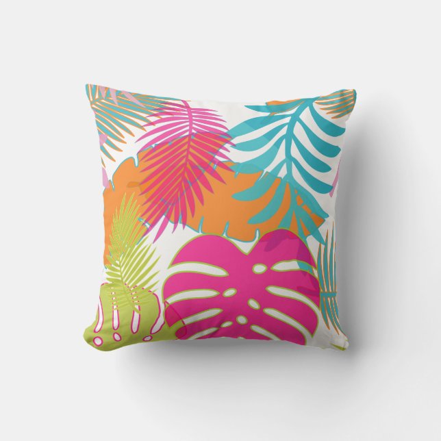Cojín Decorativo PixDezines selva/monstera/fondo diy (Anverso)