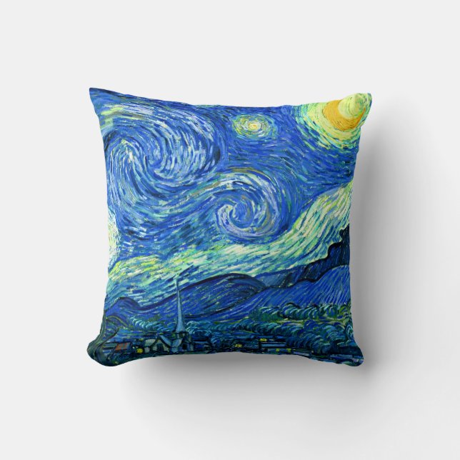 Cojín Decorativo PixDezines van gogh starry night (Anverso)