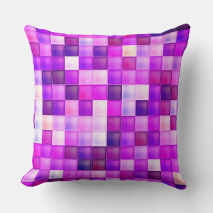 Cojín Decorativo Pixels Pink Square Pattern