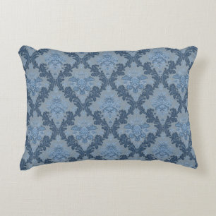 Cojín Decorativo Pizarra azul ahumado suave polvo azul elegante dam