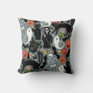 Cojín Decorativo pizarra retro de Halloween