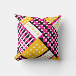Cojín Decorativo Pizarras rosas y amarillas