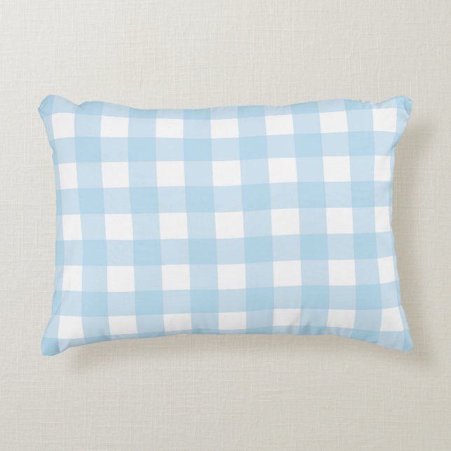 Cojín Decorativo Placa azul para bebés (Anverso)