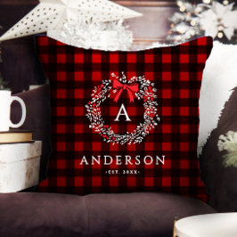 Cojín Decorativo Placa de búfalo de corona de flores de vacaciones