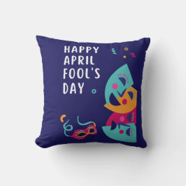 Cojín Decorativo Placa de papel del día de los inocentes de abril
