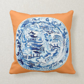 COJÍN DECORATIVO PLACA DEL CHINOISERIE EN LA MANDARINA