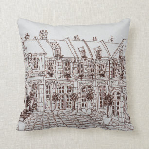 Cojín Decorativo Place Aux Oignons, casco antiguo Lille, Francia
