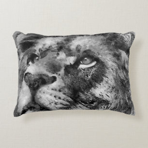 Cojín Decorativo Placid Lion Face Silver