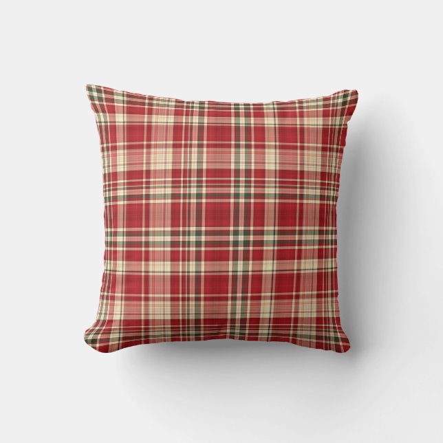 Cojín decorativo Plaid-23-Sq para navidades (Anverso)