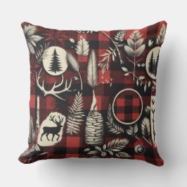 Cojín Decorativo Plaid acogedor del bosque