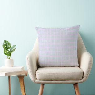 Cojín Decorativo Plaid Azul Praire