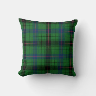 Cojín Decorativo Plaid Blue Green Check Davidson Tartan