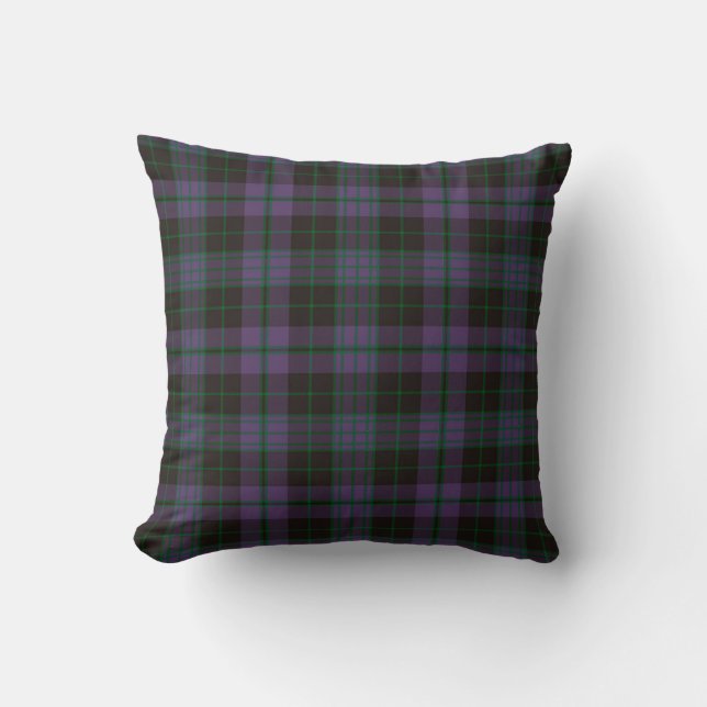Cojín decorativo Plaid Clergy Green Tartán Pillow (Anverso)