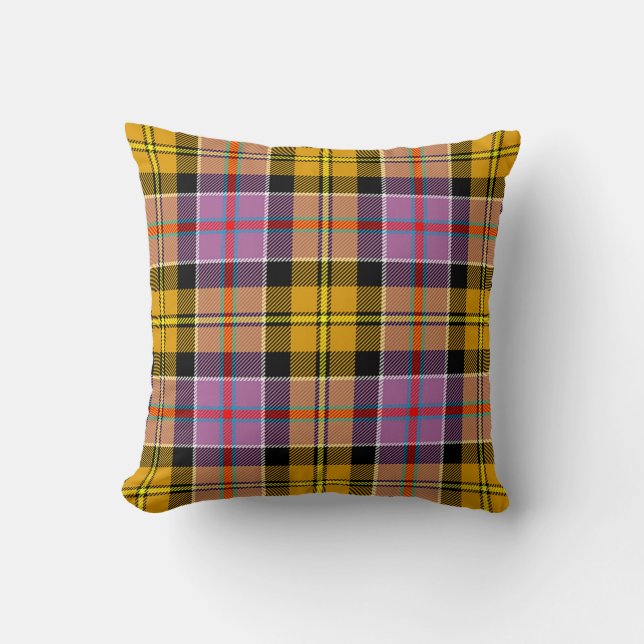 Cojín decorativo Plaid Culloden Antiguo Tartán Pil (Anverso)