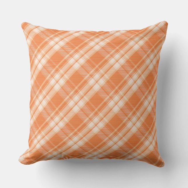 Cojín decorativo Plaid de otoño (Anverso)