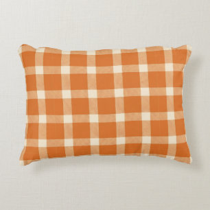 Cojín Decorativo Plaid de Otoño de Búfalo