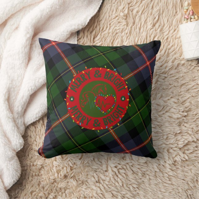 Cojín Decorativo Plaid Fleece Throw Pillow Merry & Bright (Manta)