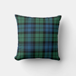 Cojín Decorativo Plaid Green Check Rustic Clan Campbell Tartán