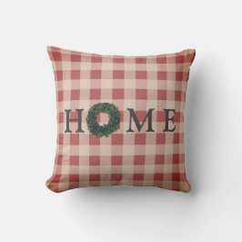 Cojín Decorativo Plaid HOME Typography Stylish Farmhouse Gingham