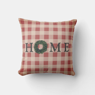 Cojín Decorativo Plaid HOME Typography Stylish Farmhouse Gingham