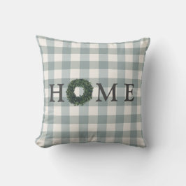 Cojín Decorativo Plaid HOME Typography Stylish Farmhouse Gingham
