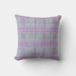 Cojín Decorativo  Plaid Lavanda Desgastada 